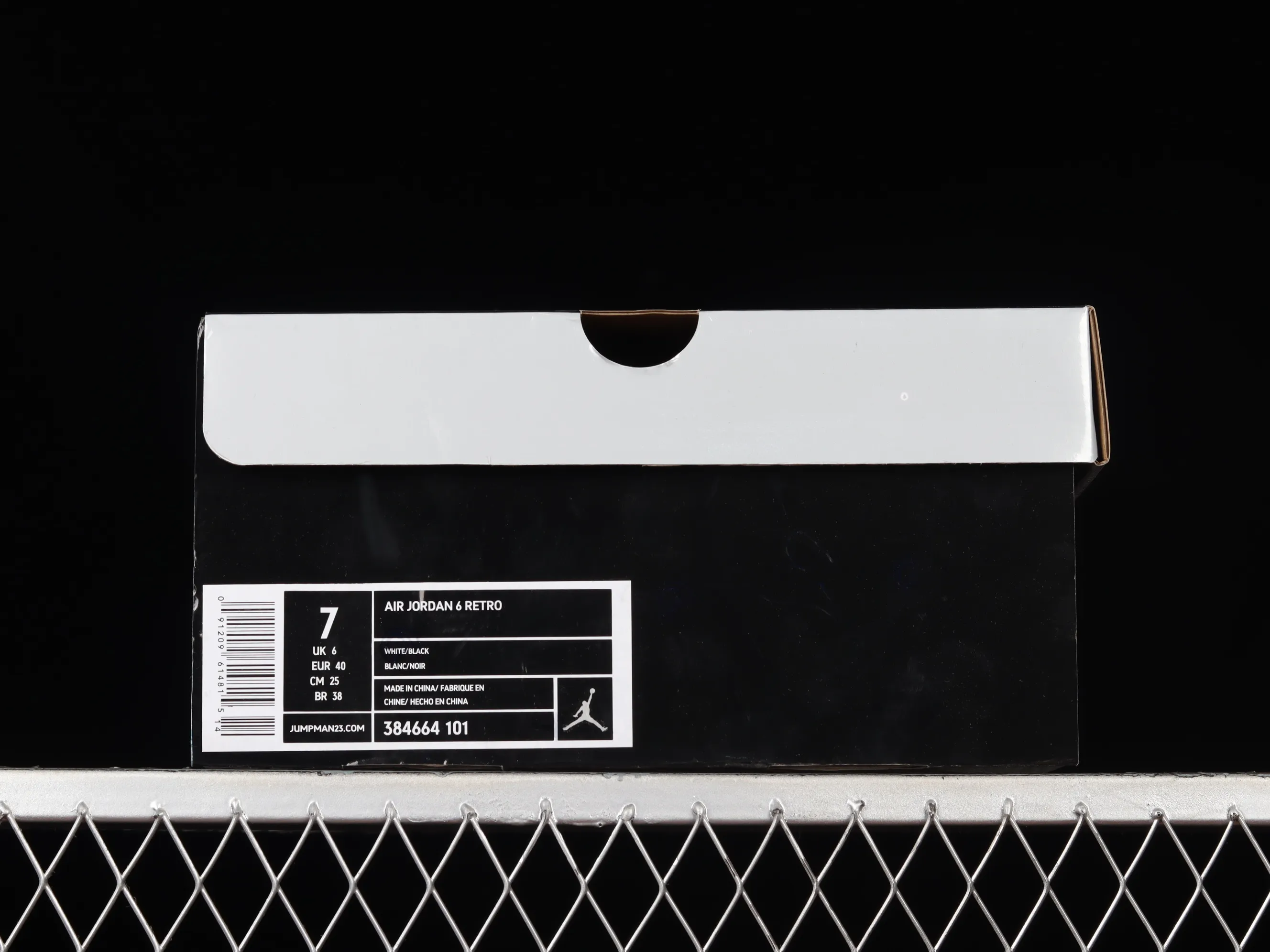 All categories Air Jordan Jordan series basketball shoes Air Jordan 6 Air Jordan 6 Retro "OREO" AJ6 Joe 6 Oreo 384664-101